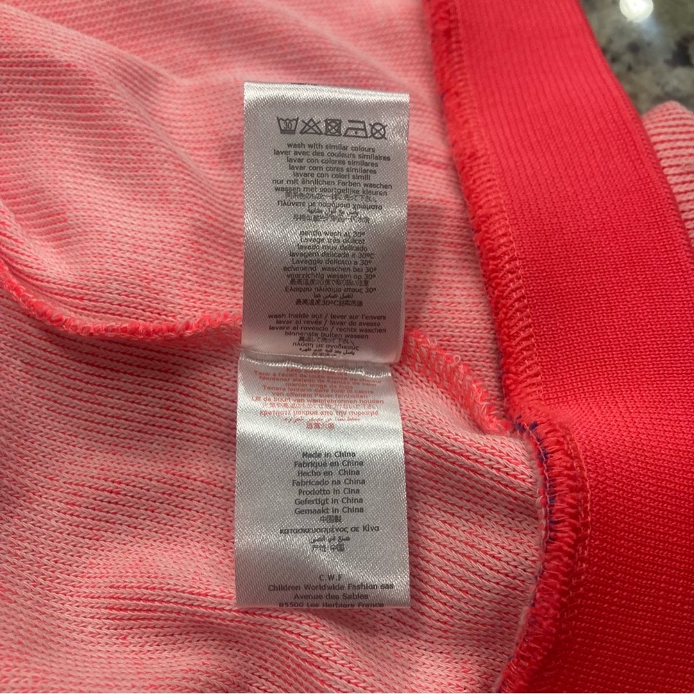 Billieblush girls neon colored light weight hooded zip up jacket in size 4 VGUC - Picture 8 of 8